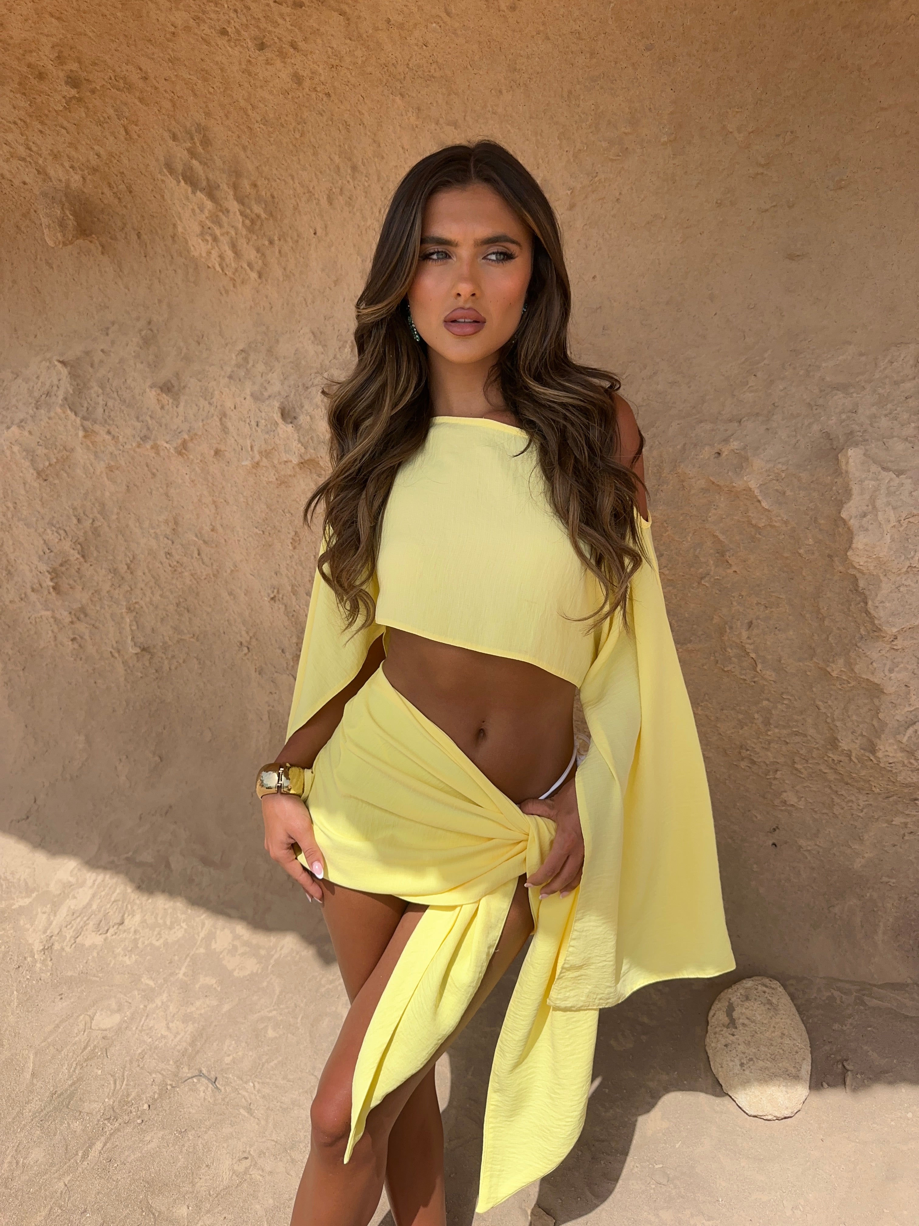 Samy Lemon Sarong Set