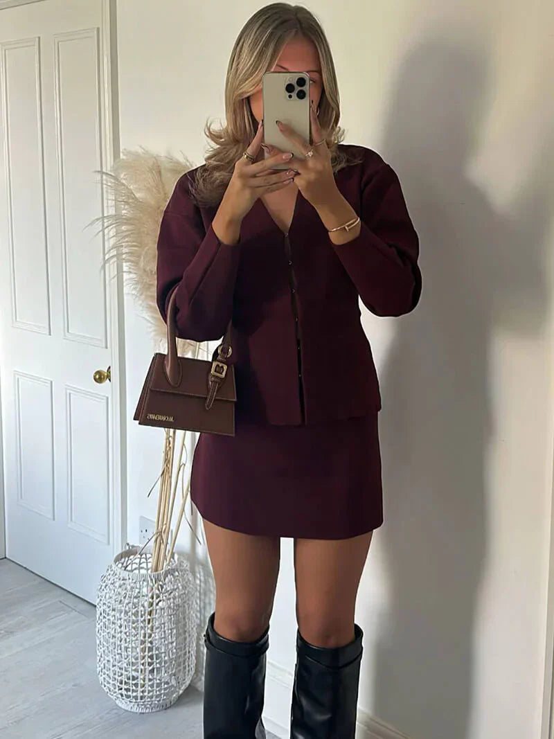 Brooke Ribbed Knitted Set