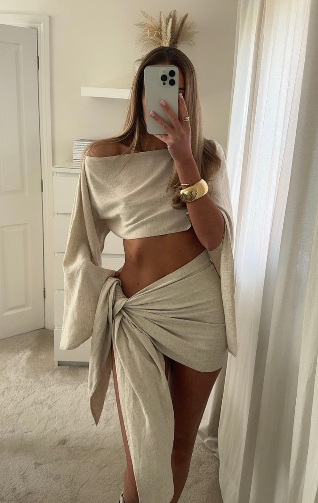 Ashley Linen Sarong Set