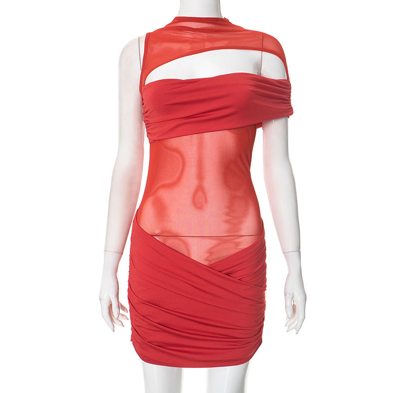 Mesh Mini Dress